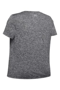 Under Armour Curve Charcoal Grey Tech Twist V-Neck T-Shirt -Tienda Barata Deporte T60705s8