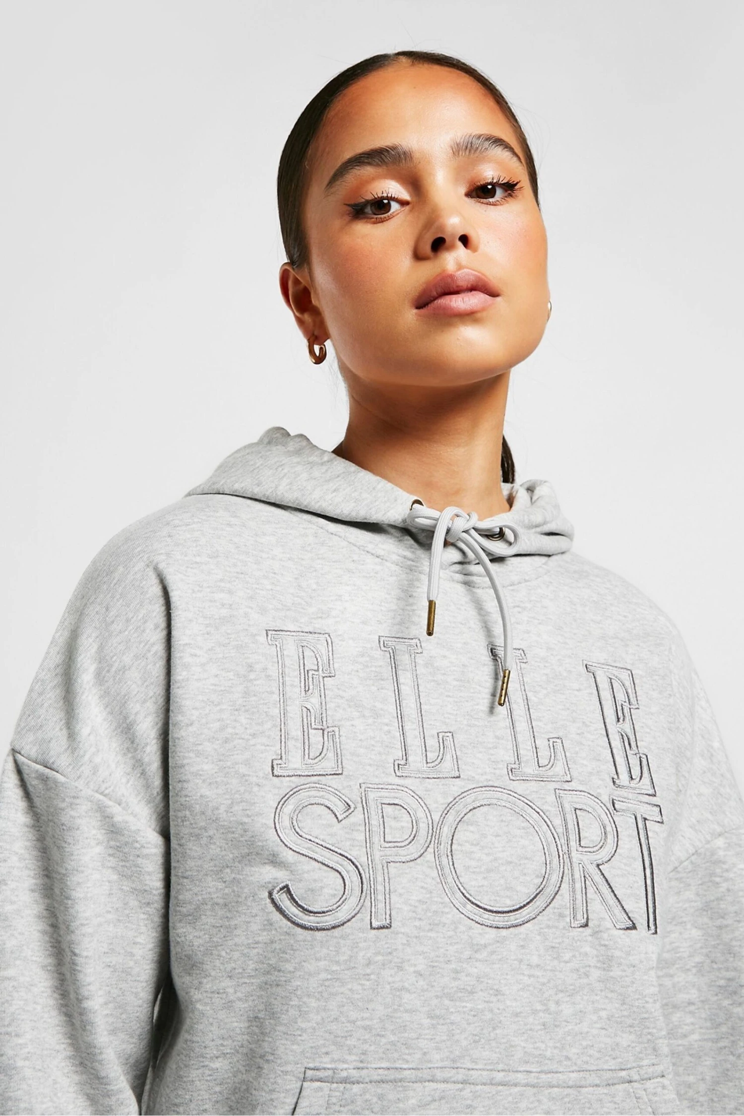 ELLE Grey Sport Overhead Hoodie 1 ELLE Grey Sport Overhead Hoodie