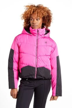 Pink Dare 2b X Next Eventual Hooded Puffer Jacket-Rosa