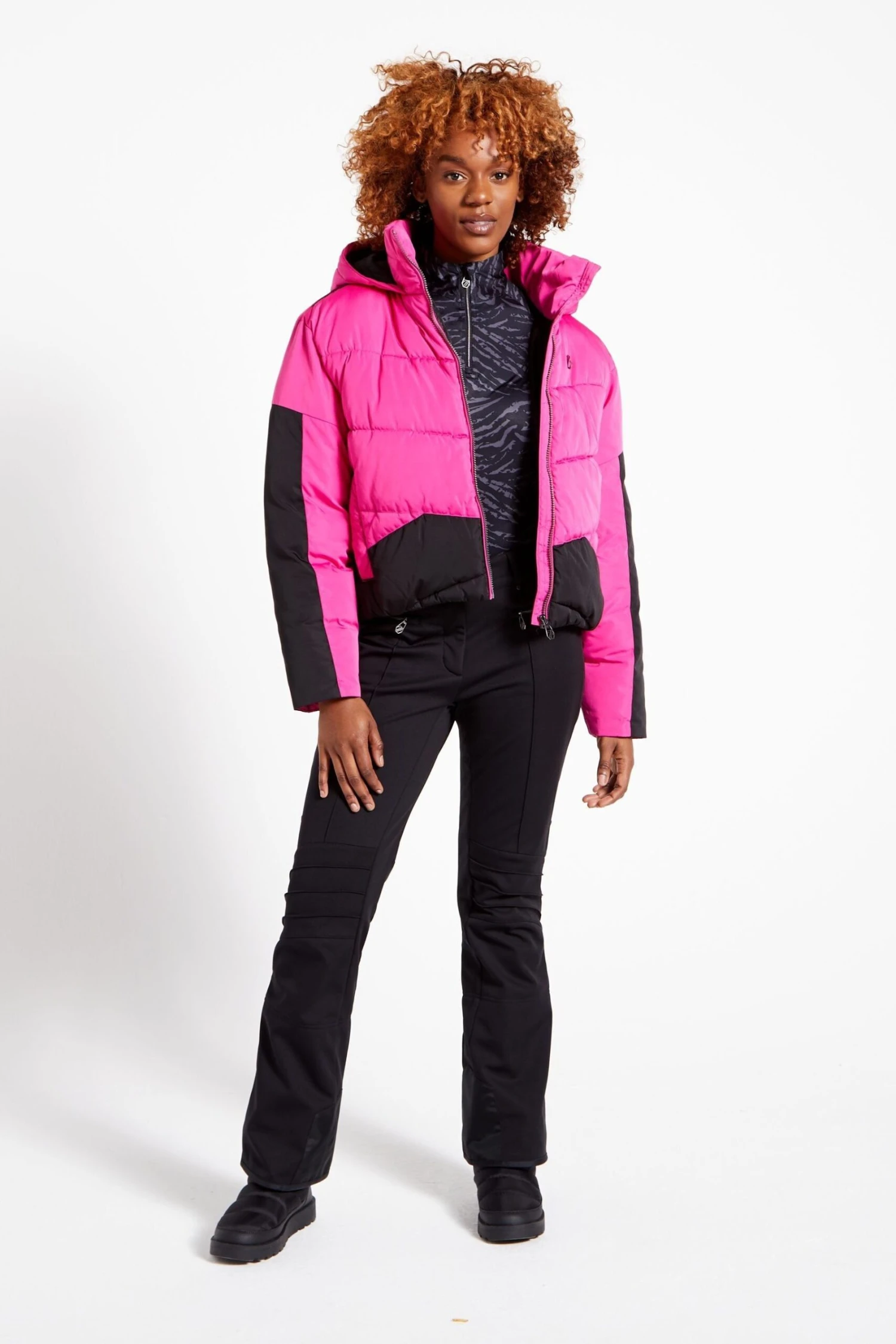 Pink Dare 2b X Next Eventual Hooded Puffer Jacket-Rosa 4 Pink Dare 2b X Next Eventual Hooded Puffer Jacket-Rosa - Imagen 4