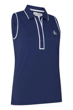 Original Penguin Golf Ladies Blue Sleeveless Veronica Polo Shirt 7 Original Penguin Golf Ladies Blue Sleeveless Veronica Polo Shirt -Tienda Barata Deporte T89109s3