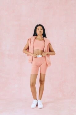 Hype. Womens Pink Rosette Tape Cycling Shorts