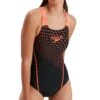 Speedo Womens Medley Logo 1 Piece Black Swimsuit