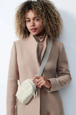 Nike Beige Mini Swoosh Quarter Zip Top-beis -Tienda Barata Deporte U09406s14