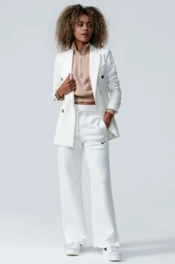 Nike Beige Mini Swoosh Quarter Zip Top-beis -Tienda Barata Deporte U09406s6