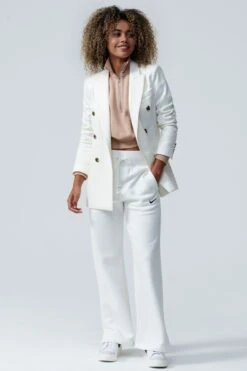 Nike Beige Mini Swoosh Quarter Zip Top-beis -Tienda Barata Deporte U09406s7