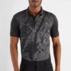 Calvin Klein Golf NYC Print Black Polo Shirt