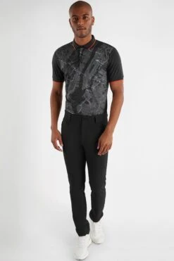 Calvin Klein Golf NYC Print Black Polo Shirt -Tienda Barata Deporte U25897s3