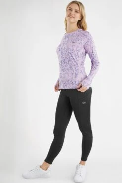 Calvin Klein Golf Purple Pebble Long Sleeve T-Shirt -Tienda Barata Deporte U25899s3