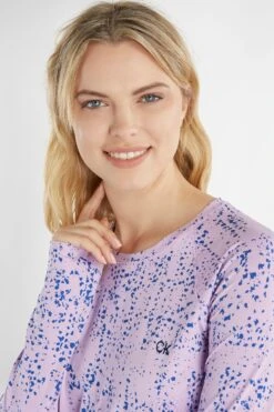 Calvin Klein Golf Purple Pebble Long Sleeve T-Shirt -Tienda Barata Deporte U25899s4