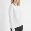 Calvin Klein Golf Blair Long Sleeve White Polo Shirt