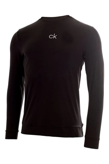 Calvin Klein Golf Black CK Chest Print Sweat Top 7 Calvin Klein Golf Black CK Chest Print Sweat Top - Imagen 7
