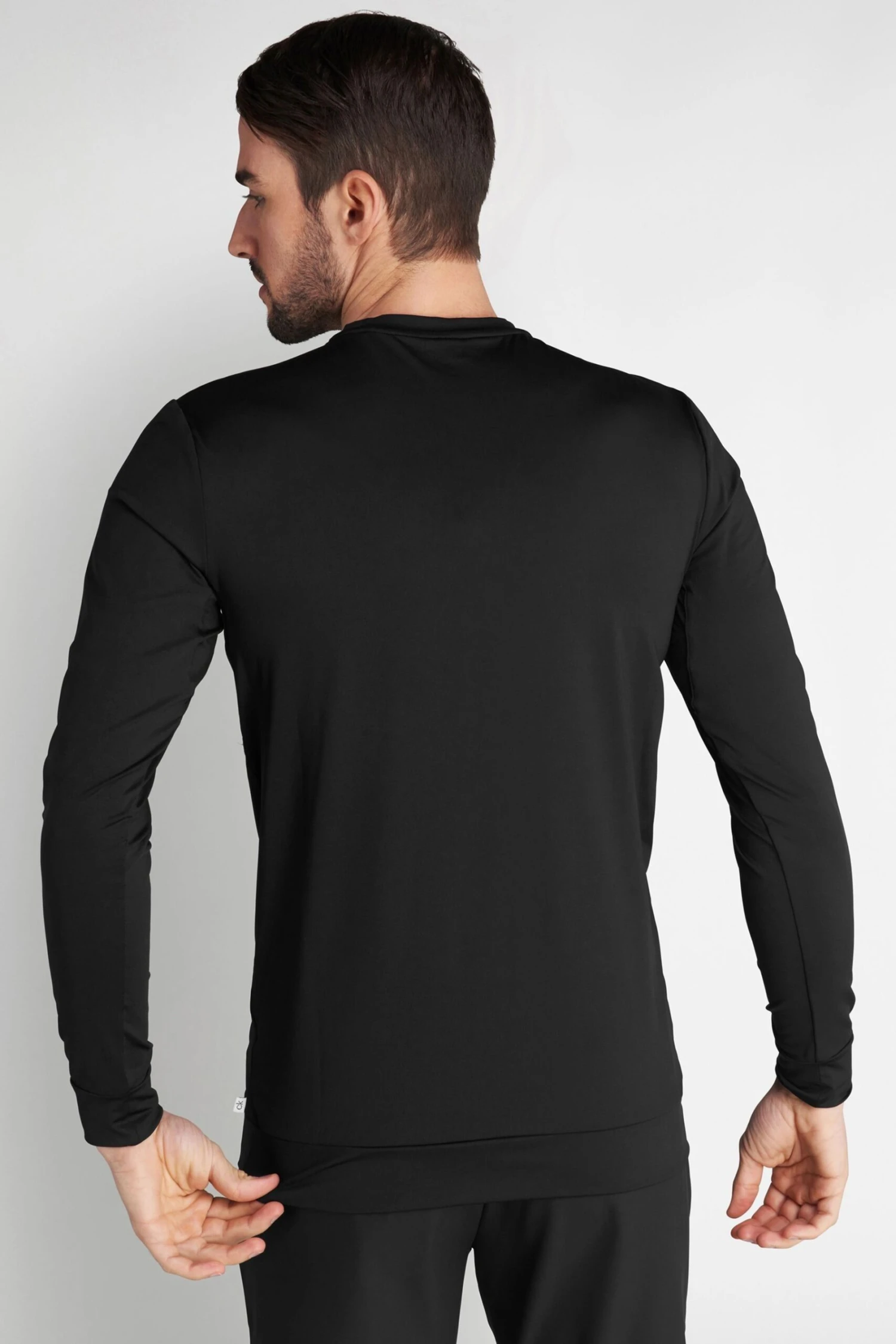 Calvin Klein Golf Black CK Chest Print Sweat Top 2 Calvin Klein Golf Black CK Chest Print Sweat Top - Imagen 2