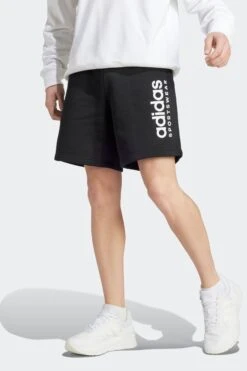 Adidas Black Sportswear All SZN Fleece Graphic Shorts