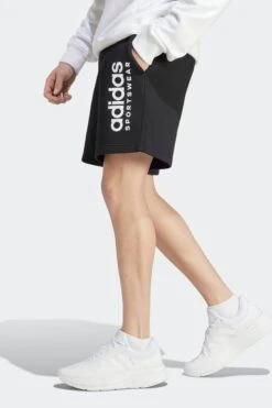 Adidas Black Sportswear All SZN Fleece Graphic Shorts -Tienda Barata Deporte U71961s4