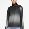 Nike Black Dri-FIT Swoosh Printed Half-Zip Top-Negro