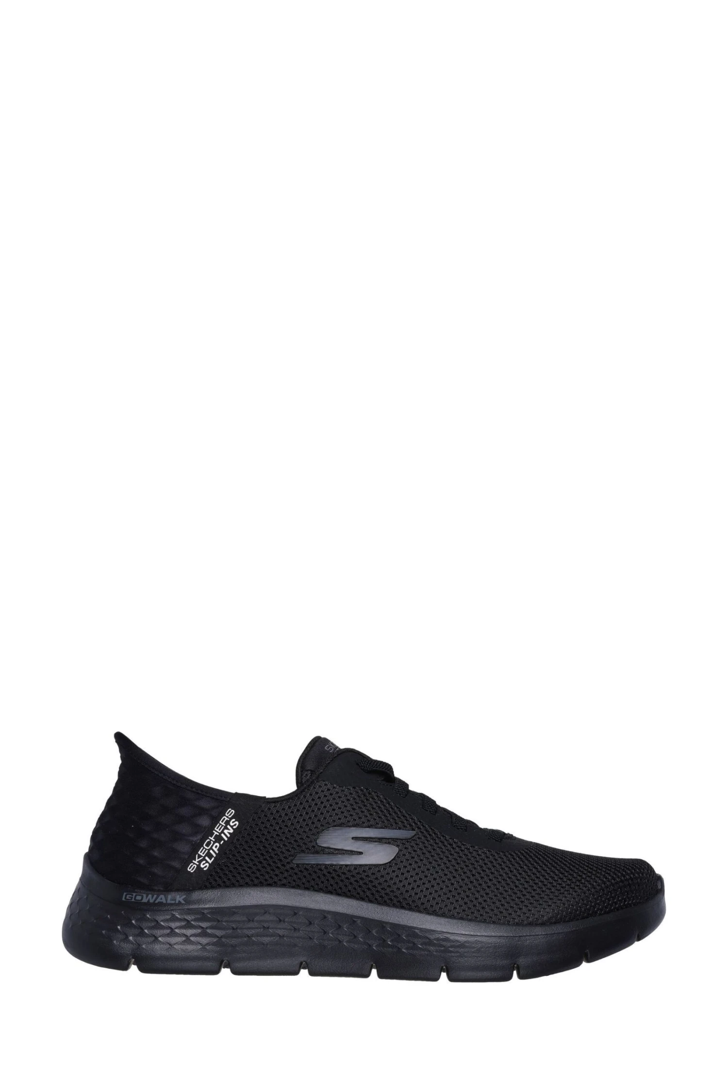 Skechers Black Mens Go Walk Flex Trainers-Negro 1 Skechers Black Mens Go Walk Flex Trainers-Negro