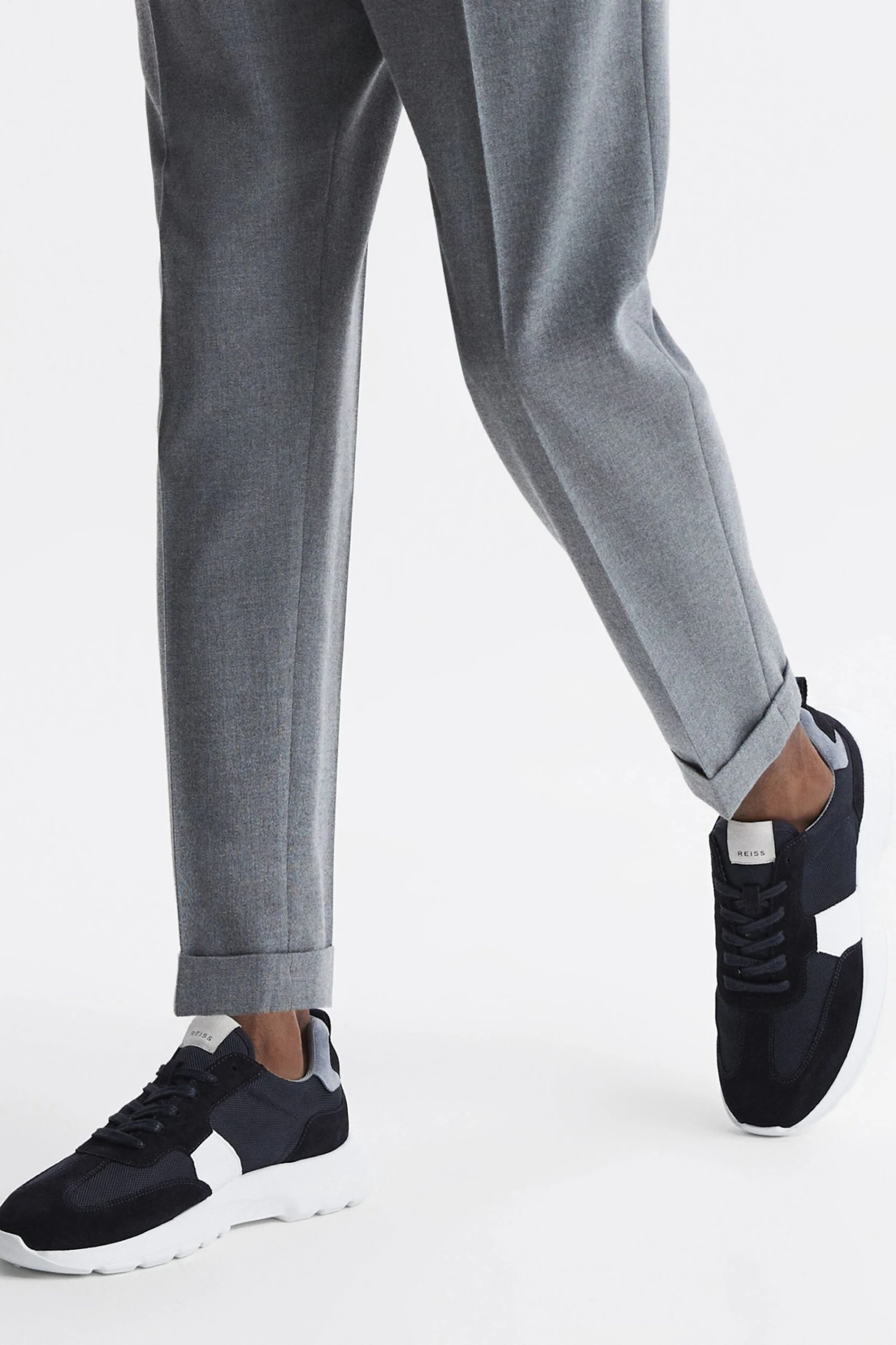 Reiss White Evo Lite Running Trainers-Blanco 2 Reiss White Evo Lite Running Trainers-Blanco - Imagen 2